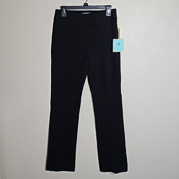 NWT Cece 6 Essentials Black Ponte knit pants - Picture 2 of 11